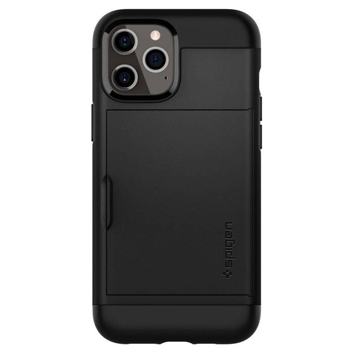 Etui SPIGEN Slim Armor Cs iPhone 12 12 Pro Black Czarne Case