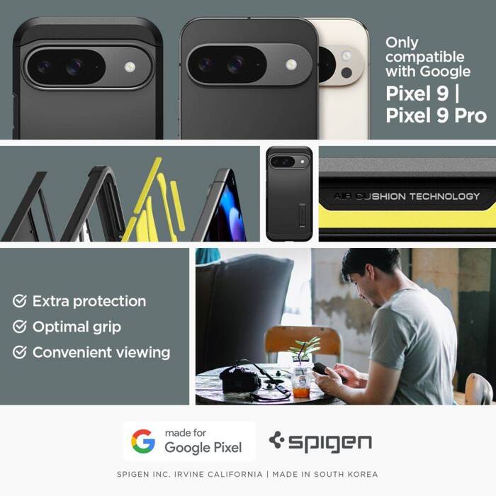 Etui SPIGEN TOUGH ARMOR GOOGLE PIXEL 9 / 9 PRO BLACK