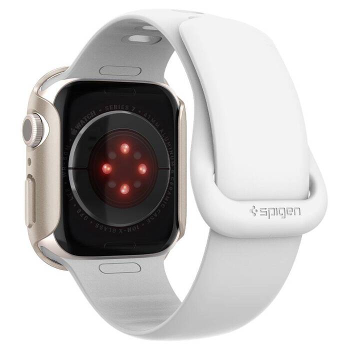 Etui SPIGEN Thin Fit Apple Watch 7 8 9 41mm Starlight Case