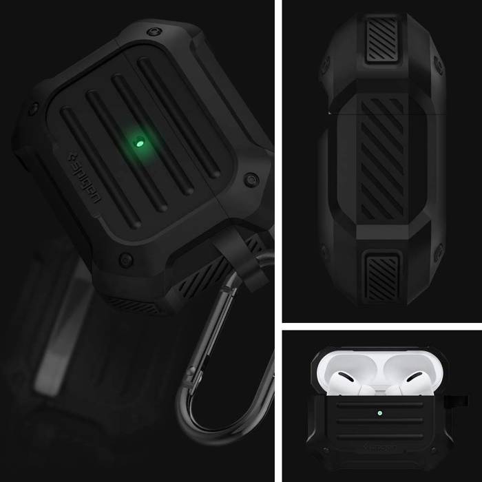 Etui SPIGEN Tough Armor Apple Airpods Pro Black Czarne Case