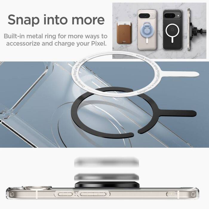 Etui SPIGEN ULTRA HYBRID ONETAP RING MAGSAFE GOOGLE PIXEL 9 PRO WHITE