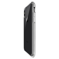 Etui SPIGEN Ultra Hybrid  Apple iPhone X Xs Przezroczyste Clear + Szkło SPIGEN Full Cover Case