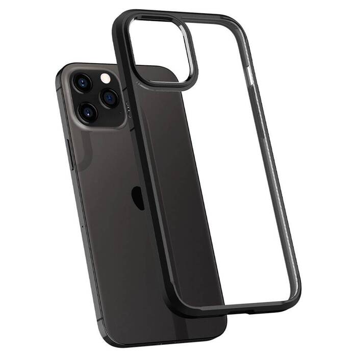 Etui SPIGEN Ultra Hybrid iPhone 12 12 Pro Matte Black Czarne Case