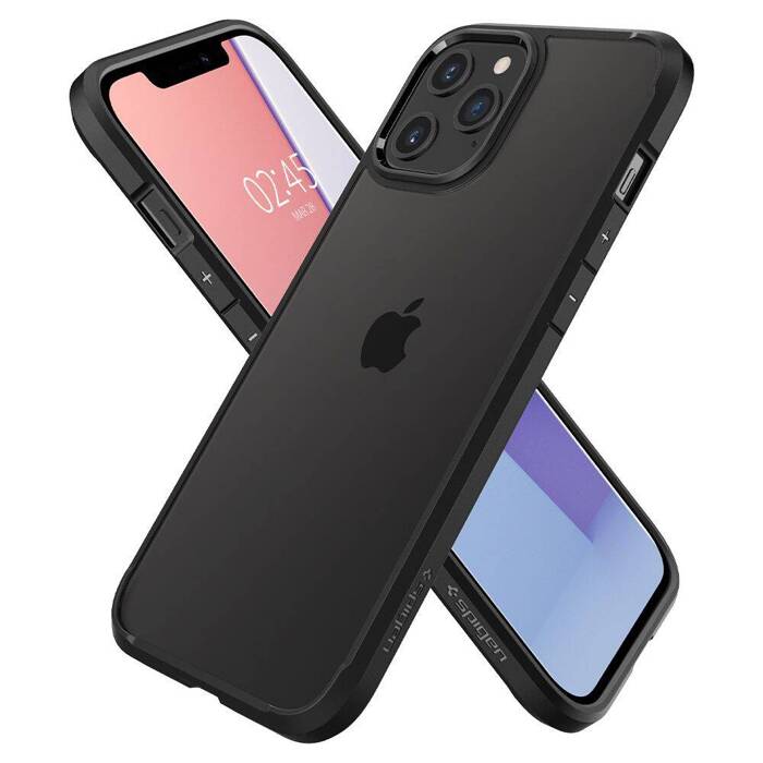 Etui SPIGEN Ultra Hybrid iPhone 12 12 Pro Matte Black Czarne Case