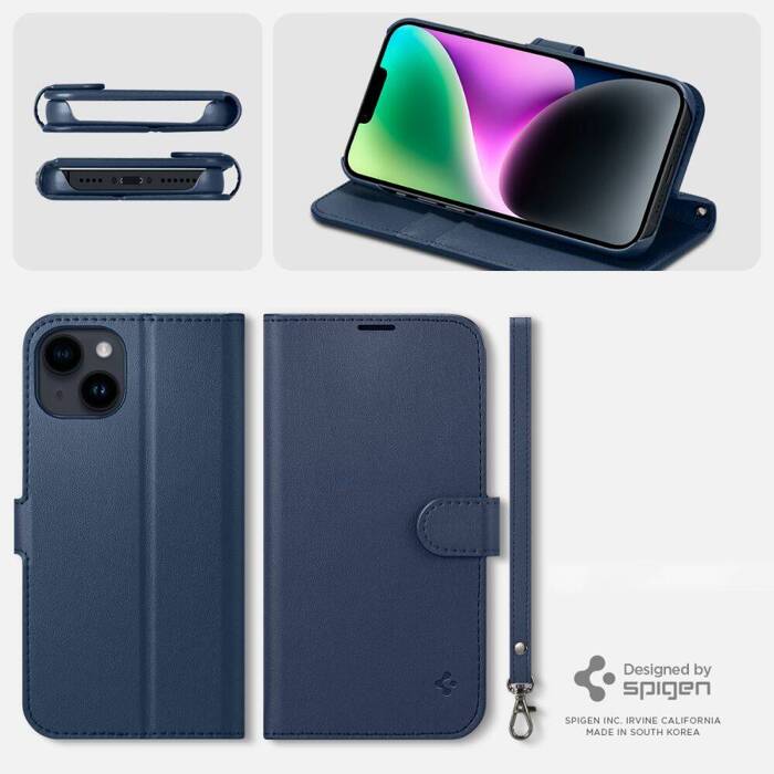 Etui SPIGEN WALLET S IPHONE 14 CLASSIC BLUE