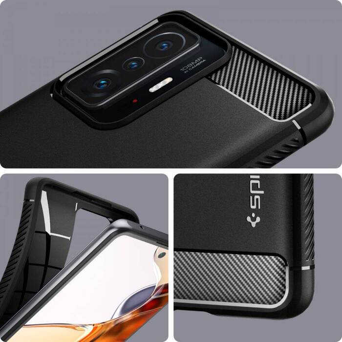 Etui SPIGEN Xiaomi 11T 5G 11T Pro 5G Rugged Armor Matte ETUI Czarne Case