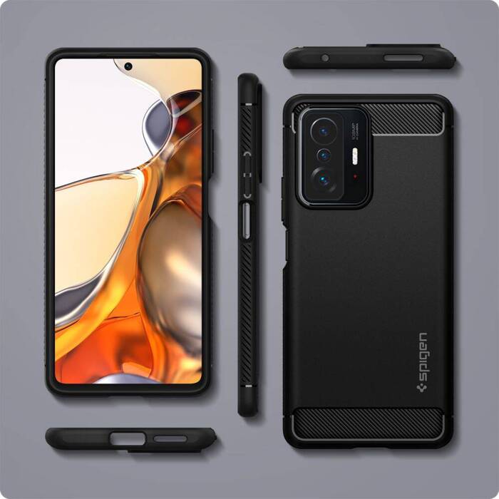 Etui SPIGEN Xiaomi 11T 5G 11T Pro 5G Rugged Armor Matte ETUI Czarne Case