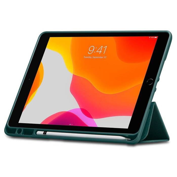 Etui SPIGEN iPad 7/8/9 10.2 2019/2020/2021 Urban Fit Midnight Green Zielone Case