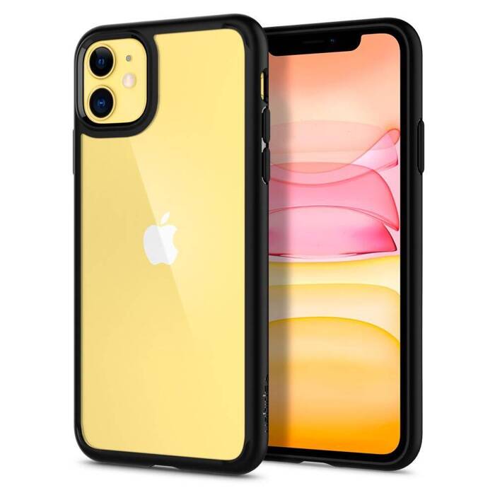 Etui SPIGEN iPhone 11 Ultra Hybrid Czarne Black Case Apple