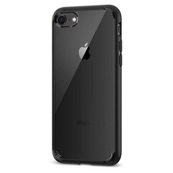 Etui SPIGEN iPhone SE 2022 2020 7 8 Ultra Hybrid Black Czarne Case Apple