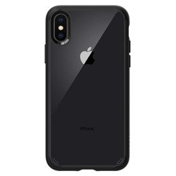 Etui SPIGEN iPhone X XS Ultra Hybrid Matte Black + Szkło 