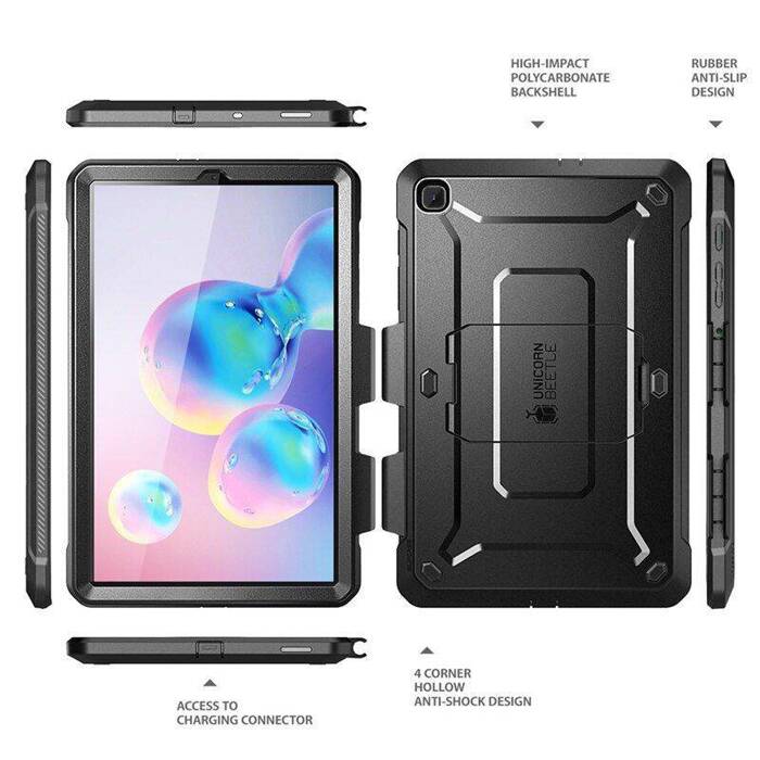 Etui SUPCASE Unicorn Beetle Pro Galaxy Tab S6 Lite 10.4 P610/P615 Black Czarne Case