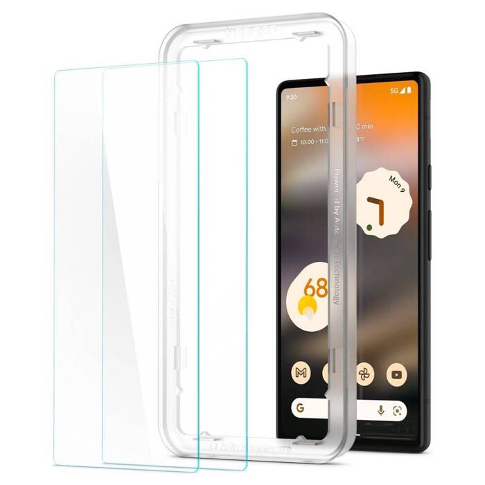 Etui Spigen Alm Glas.tr Slim Szkło Hartowane 2-pack Google Pixel 6a