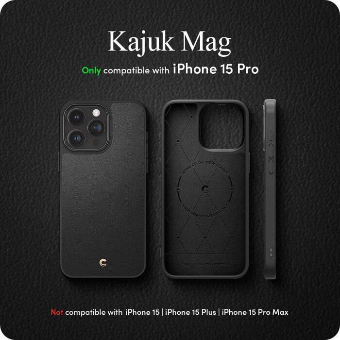 Etui Spigen Cyrill Kajuk Mag Magsafe iPhone 15 Pro Black Case