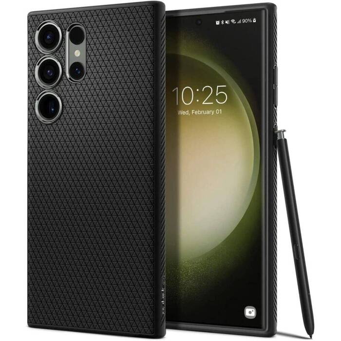 Etui Spigen Liquid Air Galaxy S23 Ultra Matte Black Case