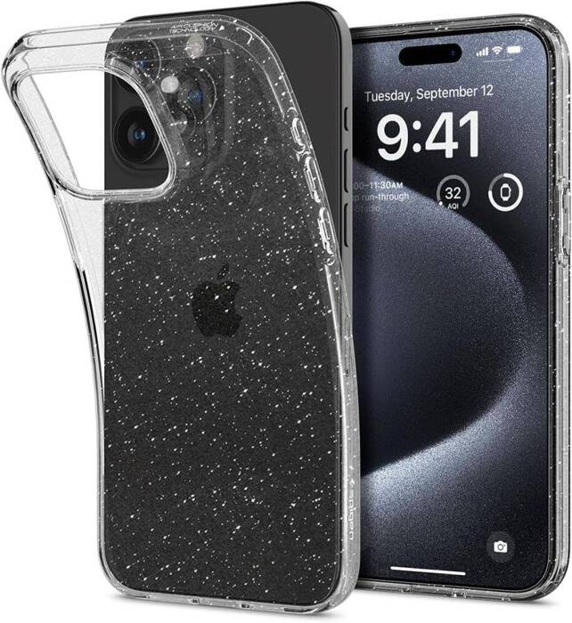 Etui Spigen Liquid Crystal iPhone 15 Pro Glitter Crystal Case