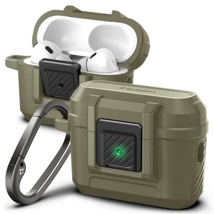 Etui Spigen Lock Fit Airpods Pro 1 / 2 Vintage Khaki Case