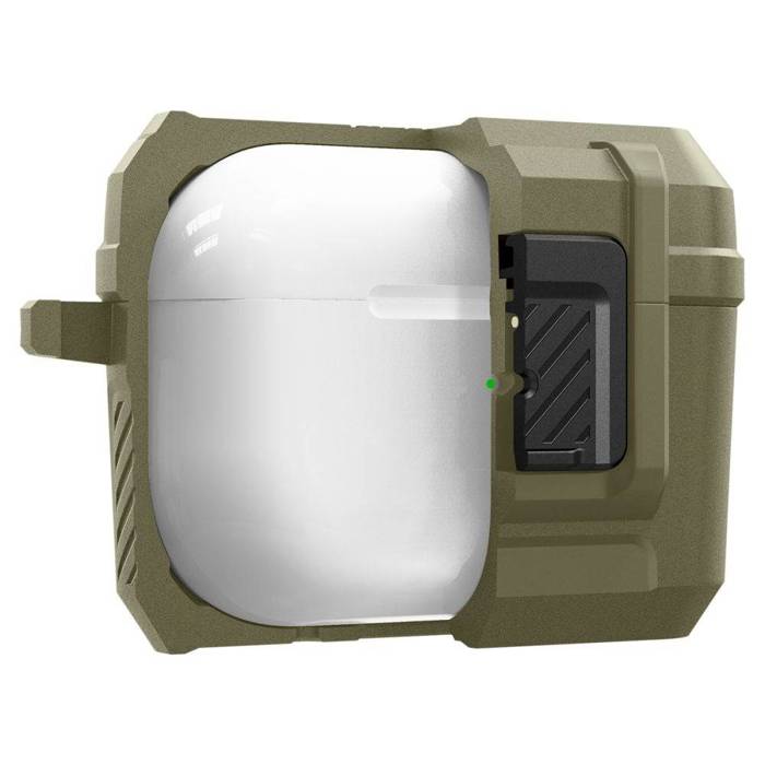 Etui Spigen Lock Fit Airpods Pro 1 / 2 Vintage Khaki Case