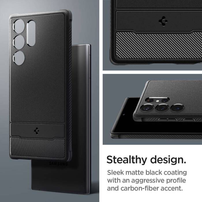 Etui Spigen Rugged Armor Galaxy S23 Ultra Matte Black Case