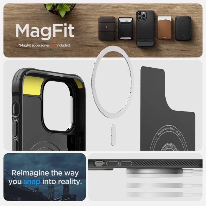 Etui Spigen Rugged Armor Mag Magsafe iPhone 14 Pro Matte Black