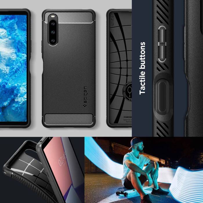 Etui Spigen Rugged Armor Sony Xperia 1 V Matte Black Case