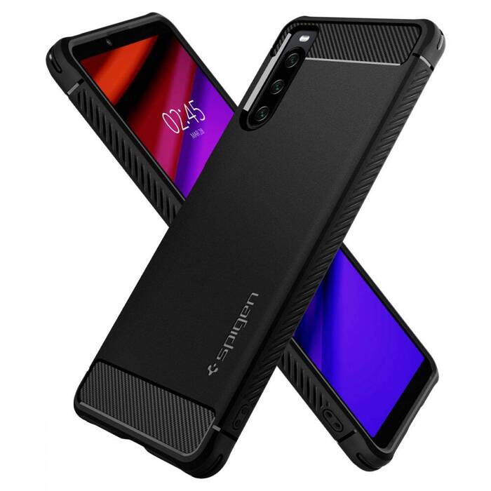 Etui Spigen Rugged Armor Sony Xperia 10 IV Etui Matte Etui Black