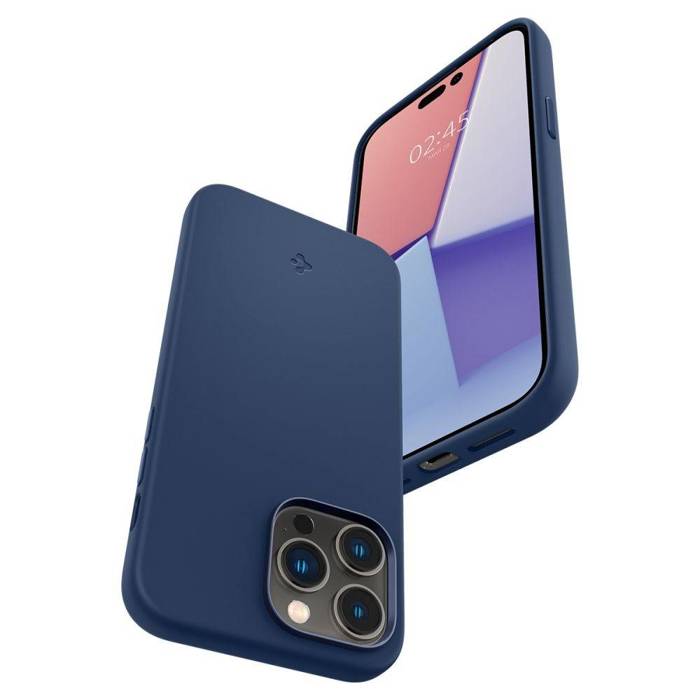 Etui Spigen Silicone Fit Mag Magsafe iPhone 14 Pro Max Navy Blue