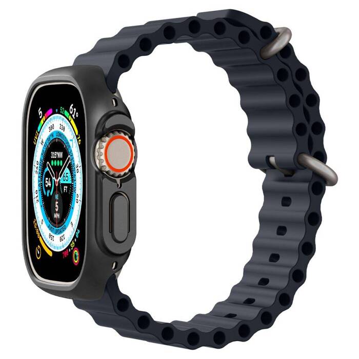 Etui Spigen Thin Fit Apple Watch Ultra 49mm Ultra 2 Czarne