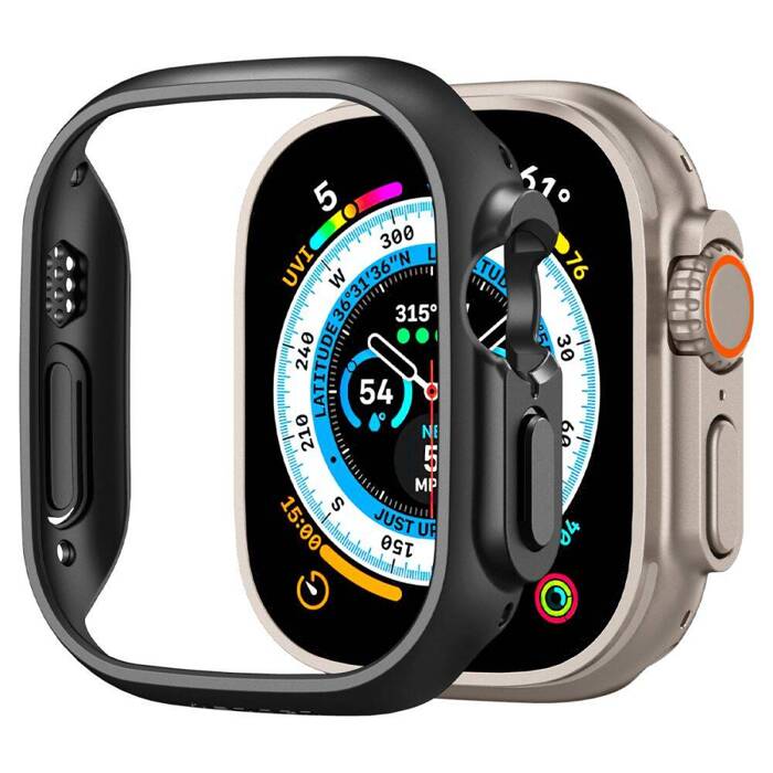 Etui Spigen Thin Fit Apple Watch Ultra 49mm Ultra 2 Czarne