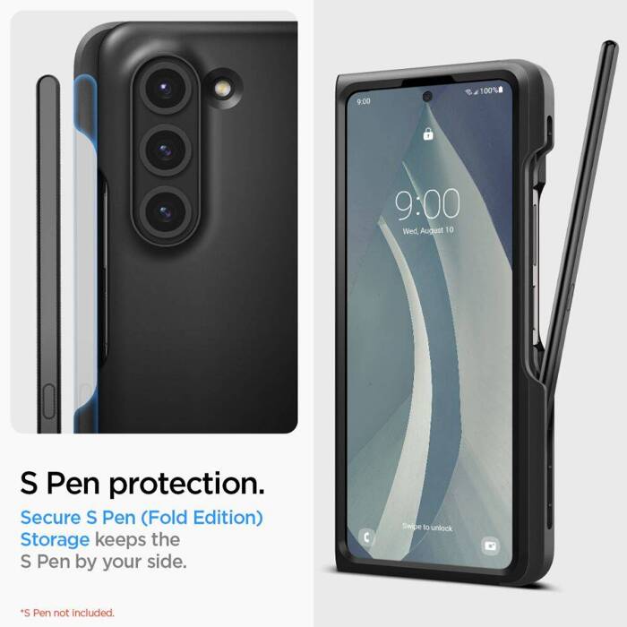 Etui Spigen Thin Fit Pen Galaxy Z Fold 5 Black Case