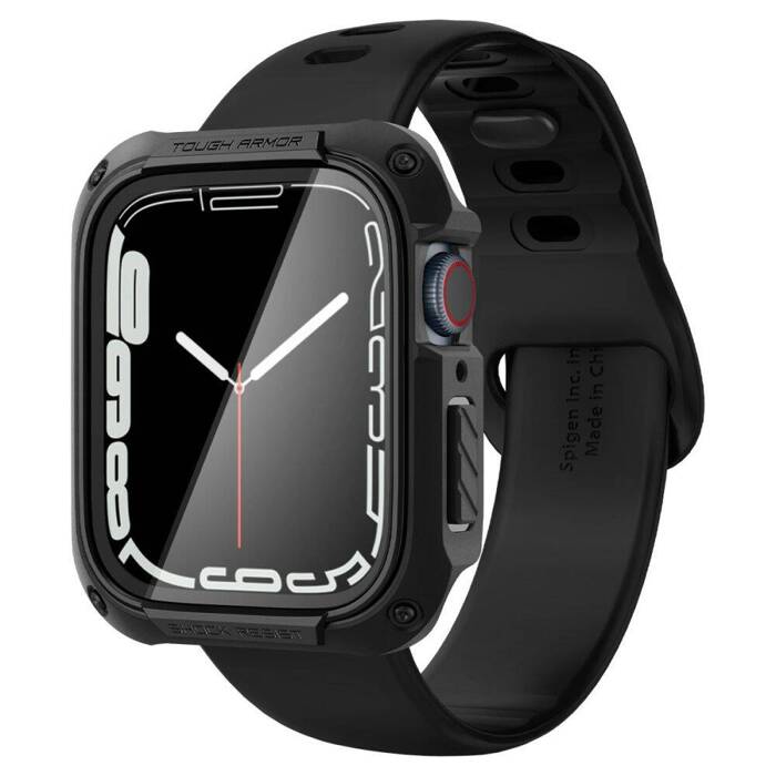 Etui Spigen Tough Armor Apple Watch 6 7 8 9 45mm Czarne