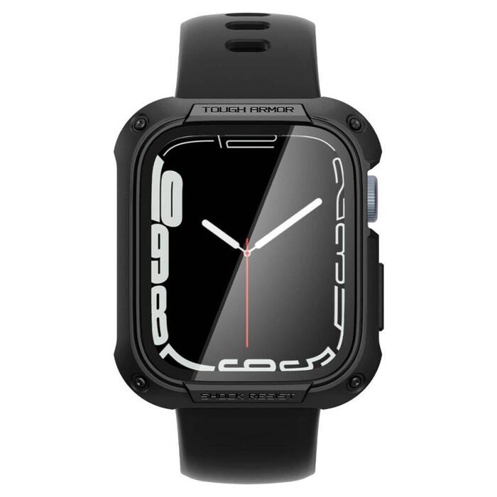 Etui Spigen Tough Armor Apple Watch 6 7 8 9 45mm Czarne