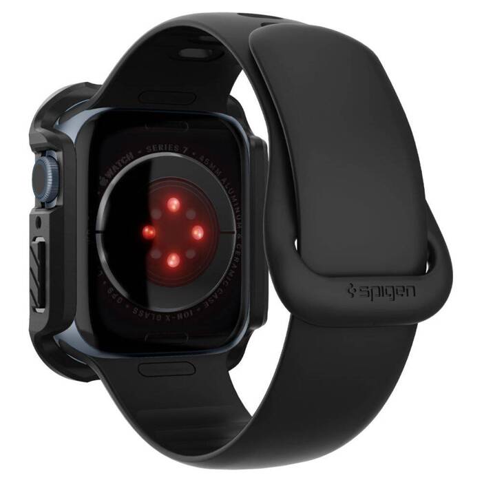 Etui Spigen Tough Armor Apple Watch 6 7 8 9 45mm Czarne