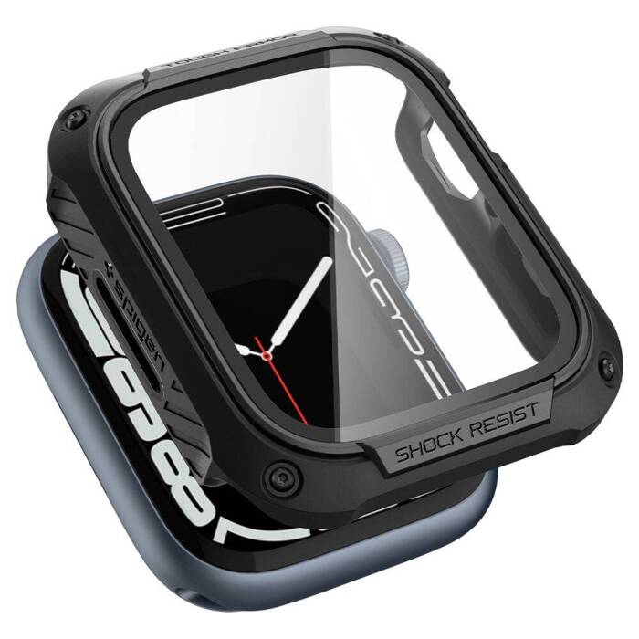 Etui Spigen Tough Armor Apple Watch 6 7 8 9 45mm Czarne