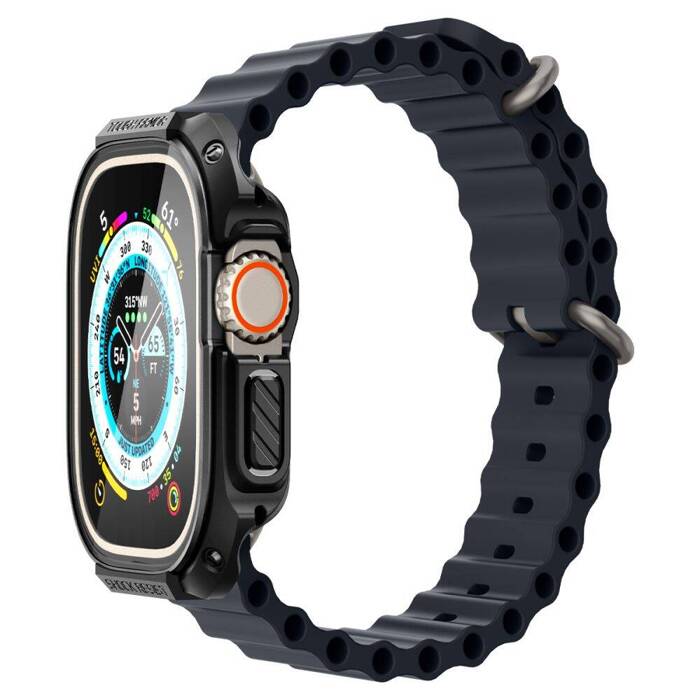 Etui Spigen Tough Armor Apple Watch Ultra 49mm Ultra 2 Czarne