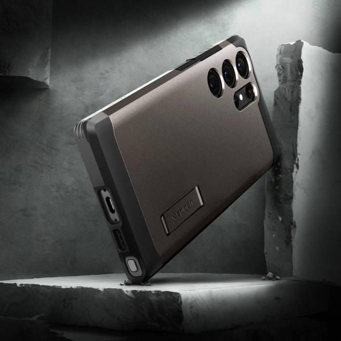 Etui Spigen Tough Armor Galaxy S23 Ultra Gunmetal Case