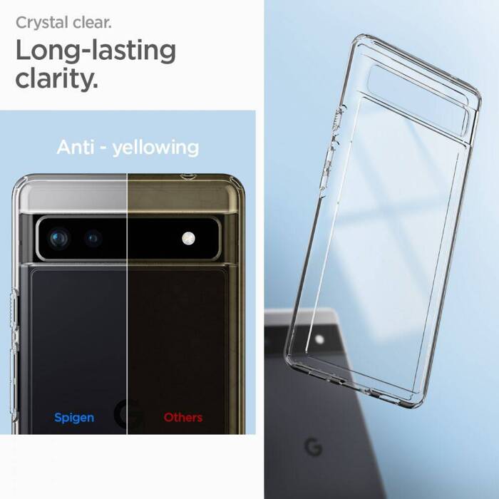 Etui Spigen Ultra Hybrid Google Pixel 6A ETUI CRYSTAL Przezroczyste Clear