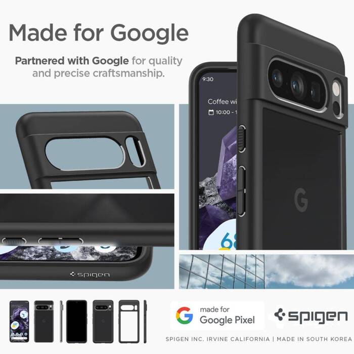 Etui Spigen Ultra Hybrid Google Pixel 8 Pro Matte Black Case