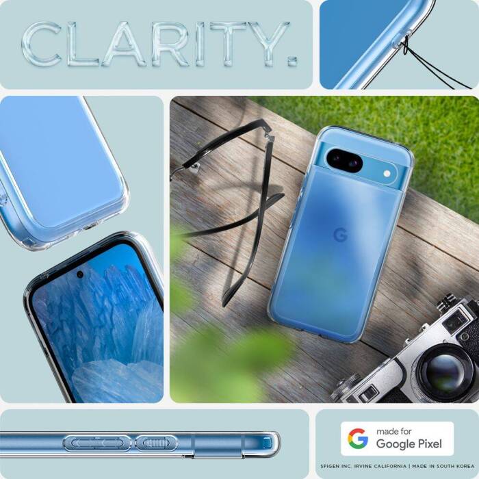 Etui Spigen Ultra Hybrid Google Pixel 8a Crystal Clear