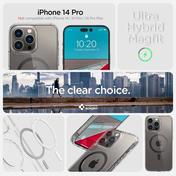 Etui Spigen Ultra Hybrid Mag Magsafe iPhone 14 Pro Carbon Fiber