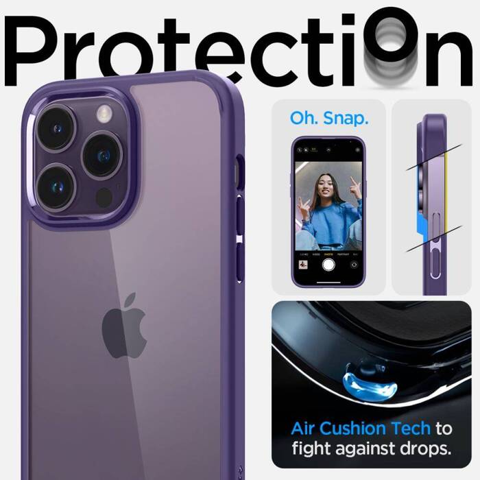 Etui Spigen Ultra Hybrid iPhone 14 Pro Deep Purple Case