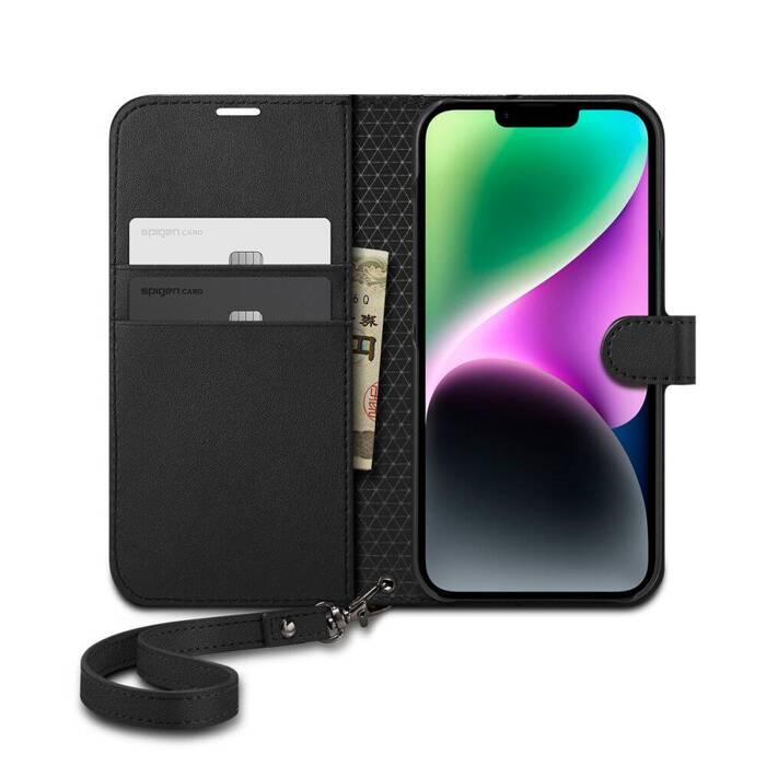 Etui Spigen Wallet S iPhone 14 Black Case