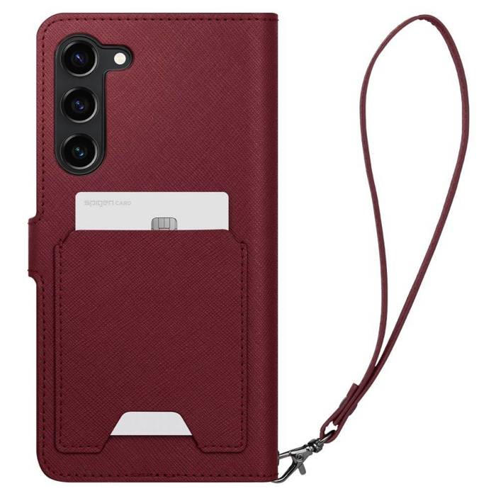 Etui Spigen Wallet ”s” Plus Galaxy S23 Burgundy Case