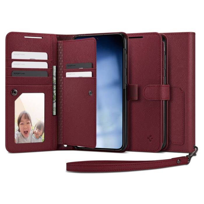 Etui Spigen Wallet ”s” Plus Galaxy S23 Plus Burgundy Case