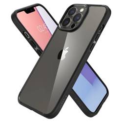 Etui Spigen iPhone 13 Pro Max Ultra Hybrid Matte Black Case + Szkło Hartowane Spigen Full Cover