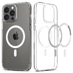 Etui Spigen iPhone 13 Pro Ultra Hybrid Mag Magsafe Bezbarwny Case + Szkło Hartowane Full Cover Spigen