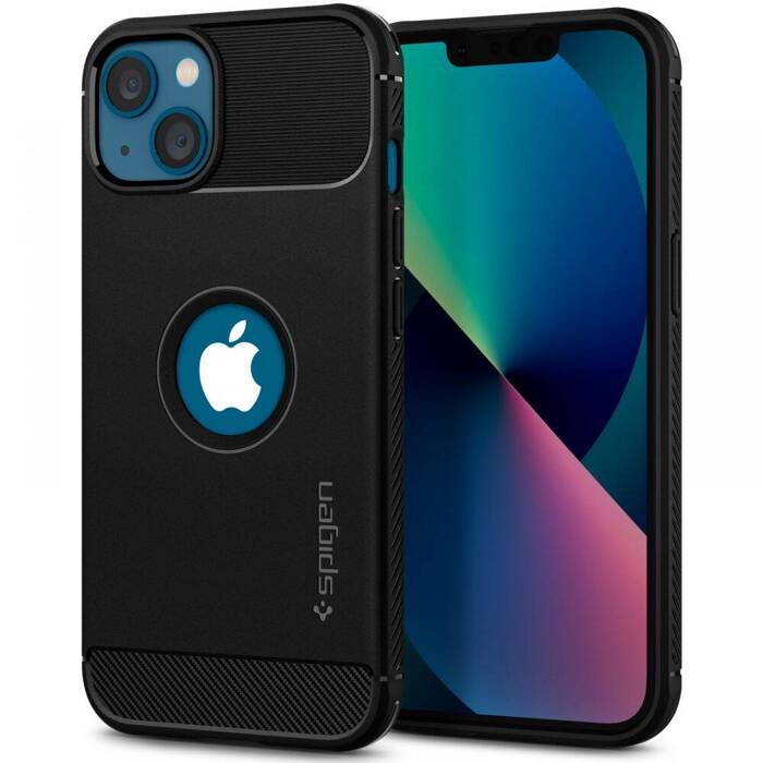 Etui Spigen iPhone 13 RUGGED ARMOR MATTE BLACK CASE