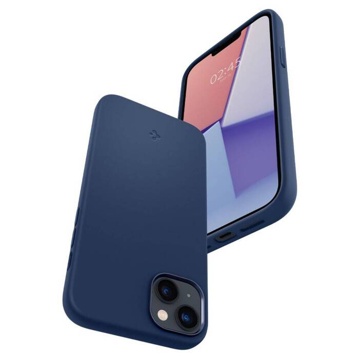 Etui Spigen iPhone 14 Plus Silicone Fit Mag Magsafe Navy Blue