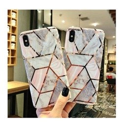 Etui TECH-PROTECT Marble Huawei P40 Lite Pink Różowe Case