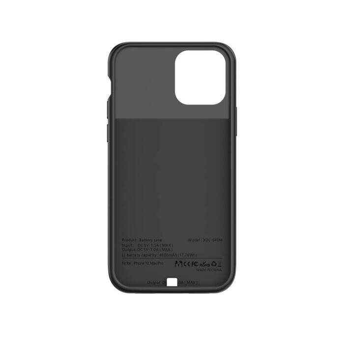 Etui TECH-PROTECT Powercase 4800MAH iPhone 12/12 Pro Black Czarne Case